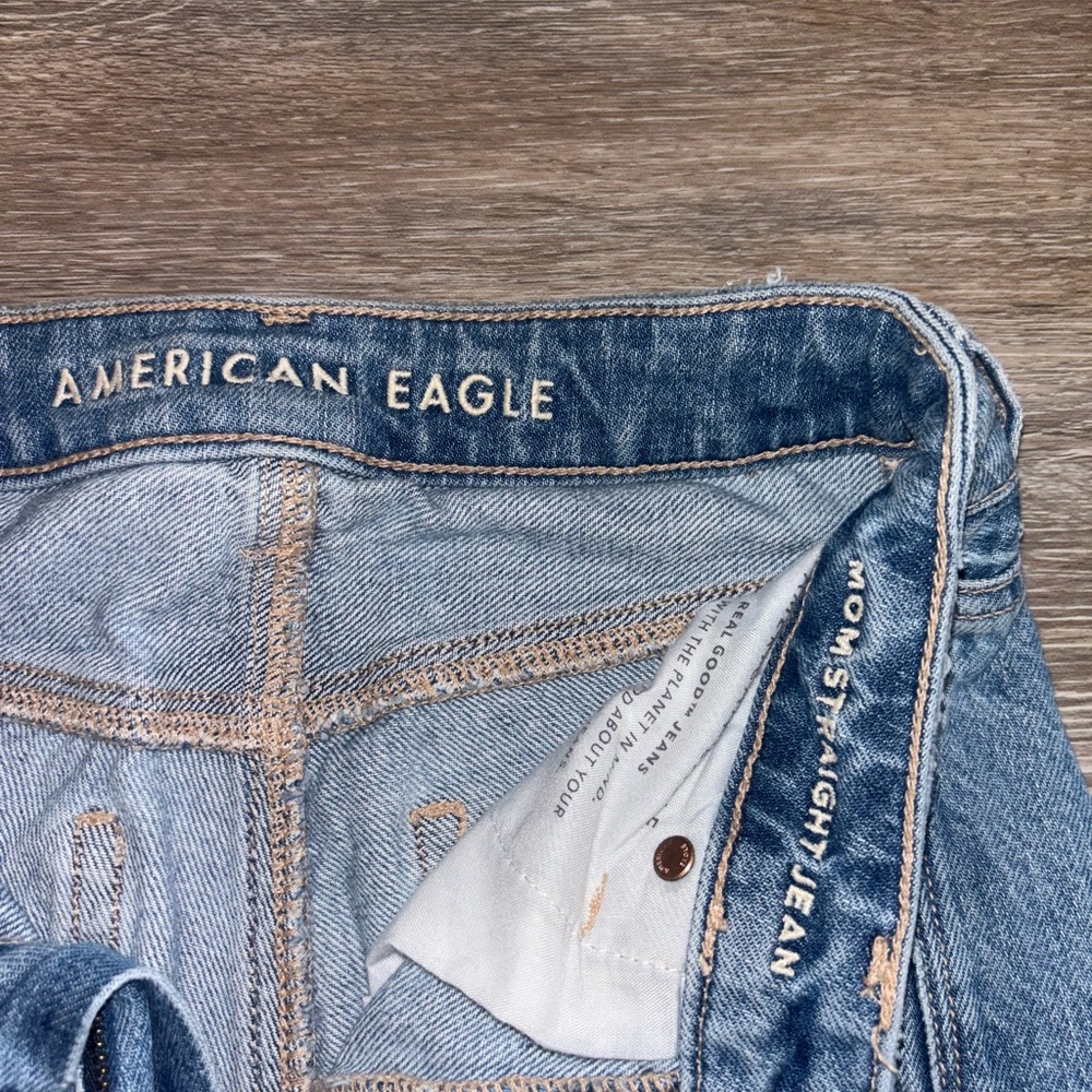 American Eagle Patchwork Ripped Mom Jeans - image 3